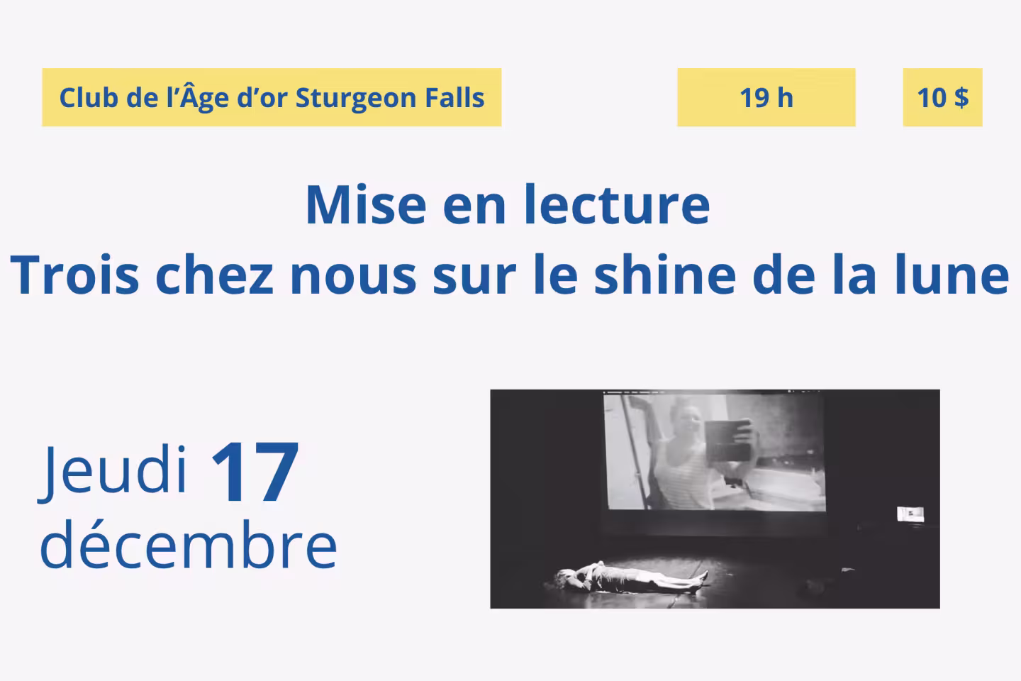 Trois chez nous sur le shine de la lune