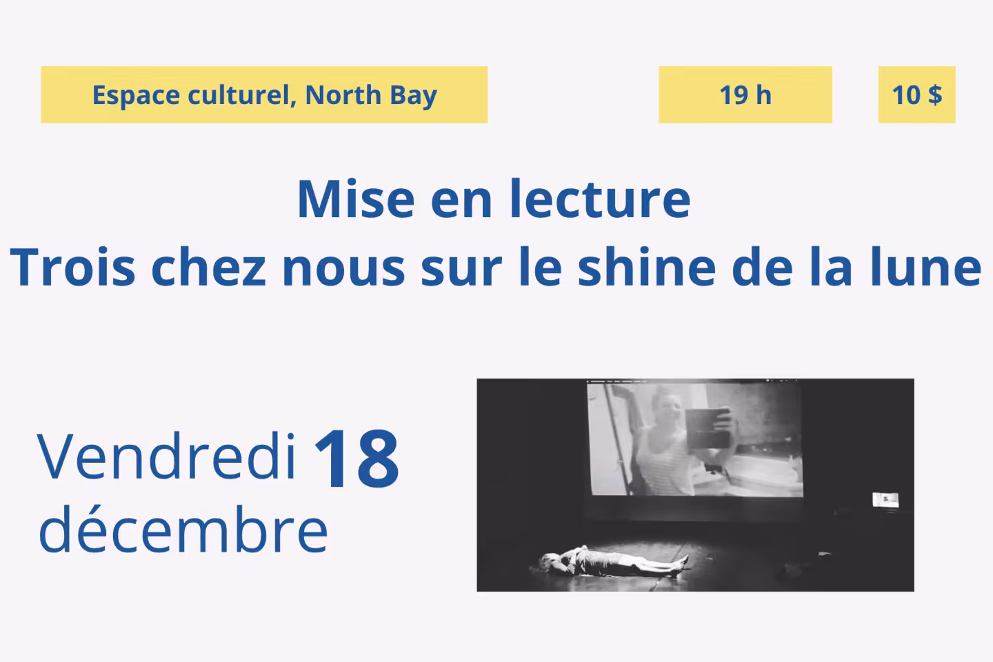 Trois chez nous sur le shine de la lune North bay