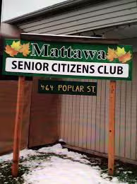 Affiche du club d'âge d'or de Mattawa